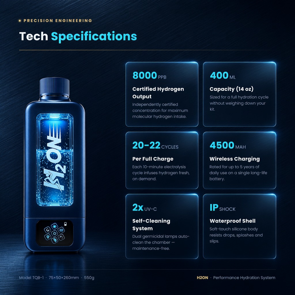 H2 ON technical specifications